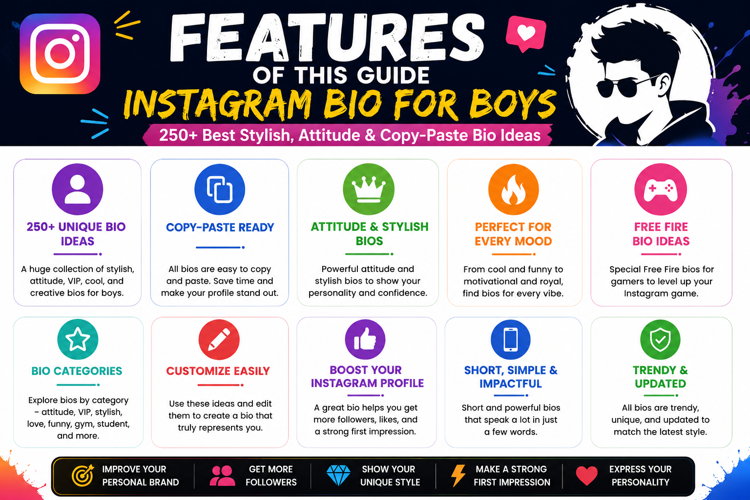 instagram bio for boys